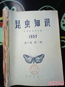 昆虫知识（1957年第三卷 第1~6期）（双月刊）（馆藏）