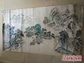 梅安才山水  春江滟滟歌 千里吉祥【六尺整张】拓过【曾任金华市美术家协会副主席兼秘书长】