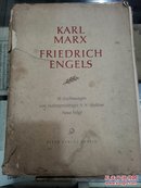 德文1953年《卡尔马克思和恩科斯》素描画册