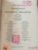 南满洲大连医院馆藏英文医学杂志合订 the journal of pharmacology and experimental therapeutics 1932