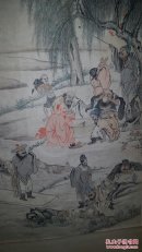 清代著名画家  朱本  人物画