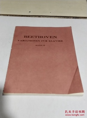 BEETHOVEN VARIA TIONEN FÜR KLA VIER BAND II:贝多芬钢琴变奏曲集（下册）（外文）
