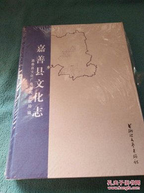 嘉善县文化志（16开精装全新未拆封）