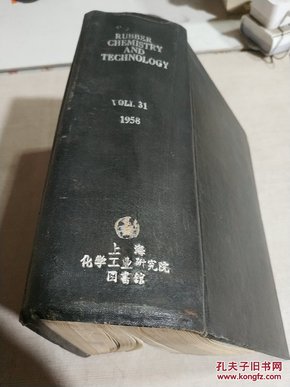 RUBBER CHEMISTRY AND TECHNOLGY.VolI.31.1958（橡胶化学与技术）（德文）