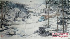 谭贵森 47年9月生于黑龙江省拜泉，现居满洲里市，自幼热衷绘画及多家指点，擅长北方冰雪题材，兼功其他。现在满洲里市老年大学深研，尊师刘富海、李芙。