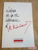 Arthur Rimbaud / Lettres de la vie littéraire d'A. Rimbaud 兰波《文学生涯书简》法语原版