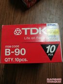 正品TDK B90【10盘全新磁带】