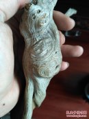 太行陈化崖柏 把件料 纹理一流 不可多得 鬼脸