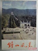 钟山风景 手绘导游图 80年代版（有景点代表照片图）