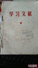 学习文献 (毛主席1962-1967年)32开 308页