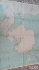 现货national geographic美国国家地理地图1932年10月南极地区b(折叠处略有开裂)