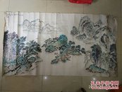 梅安才山水  春江滟滟歌 千里吉祥【六尺整张】拓过【曾任金华市美术家协会副主席兼秘书长】