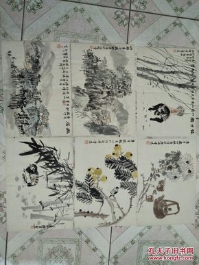 山东新闻美协理事曹君小品画（6幅）