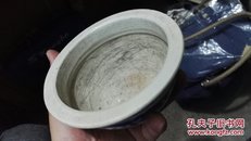 清代青花药砵，完美品相