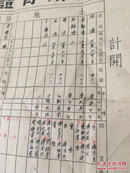 浙江省金华县1951年土地房产所有证