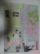 黄山市旅游图1999一版一印 手绘黄山导游图
