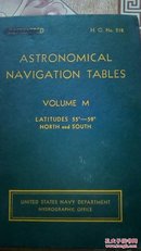 astronomical navigation tables(天文导航表）latitudes  55-59