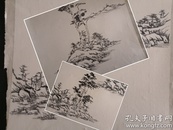 文人画  国画  山水  两幅合售