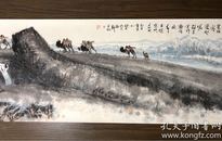 江苏宜兴紫砂名家 谭晓君 山水画 大尺寸 210/56cm