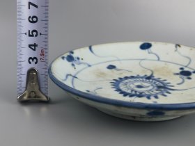 青花花卉小盘