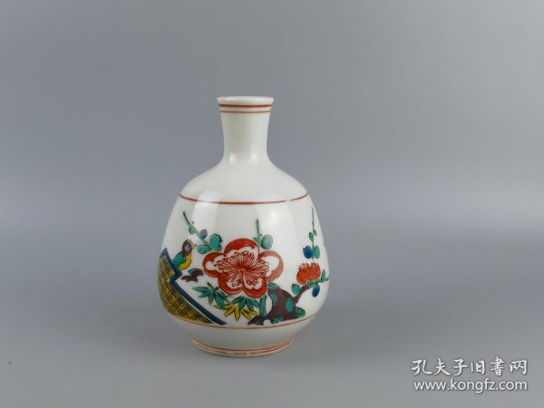 粉彩花鸟小瓶,福字底款