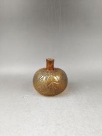 民国时期柚子形琉璃瓶