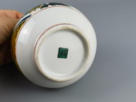 粉彩花鸟小瓶,福字底款