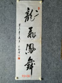 毛克勤龙飞凤舞书法小品