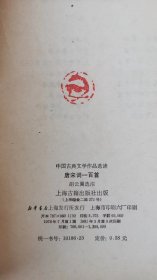 唐宋词一百首（中国古典文学作品选读）