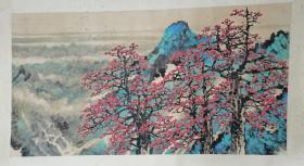著名画家 张东 六尺国画作品 红棉（画心178*96cm）