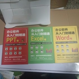 全套3册 办公软件自学Word PPT Excel从入门到精通 wps教程表格制作函数办公软件书籍