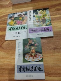 中国南北名菜谱（1、2、3 第一分册：烹调基础知识与操作技术 第二分册：江苏菜粤菜菜谱 第三分册：鲁菜 川菜菜谱）3本合售