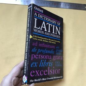 英文   牛津拉丁语词典   A DICTIONARY OF LATIN WORDS AND PHRASES