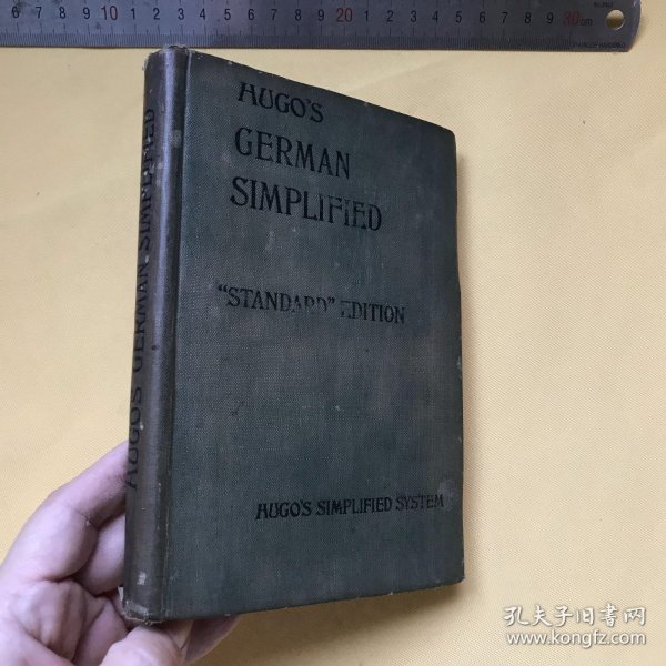 德文   古籍善本   HUGO'S SIMPLIFIED SYSTEM GERMAN SIMPLIFIED