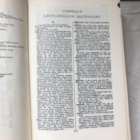 英文          卡塞尔新拉丁语词典：拉-英 英-拉     Cassell's New Latin Dictionary