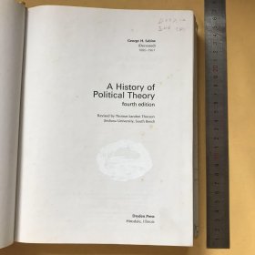 英文原版 政治学说史（第四版）a history of political theory.乔治·萨拜因