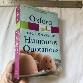 英文  OXFORD DICTIONARY OF HUMOROUS QUOTATIONS