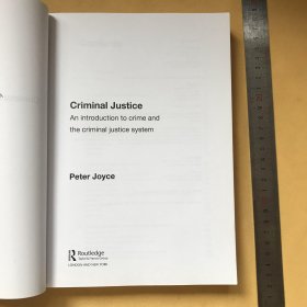 英文原版 Criminal Justice: An Introduction. Peter Joyce