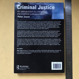 英文原版 Criminal Justice: An Introduction. Peter Joyce