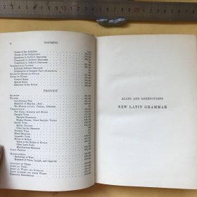 英文   古籍善本   用英语学拉丁语   NEW LATIN GRAMMAR   【附有1924年藏书票一枚！】