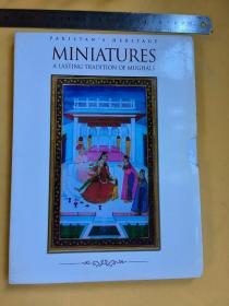 英文  精美插图本 一函一册  大型画册   Miniatures：A Lasting Tradition of Mughais