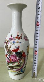 赔钱处理粉彩凤凰牡丹老瓷瓶339.