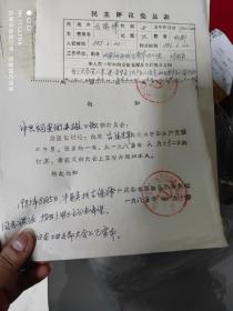 80年代成都市胜西街道幼儿园副园长登记表，评定表和入党通知及工资资料