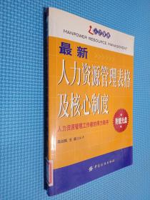 最新人力资源管理表格及核心制度