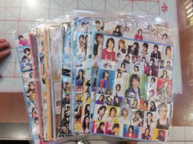 明星帖纸 共17张合让120元 36*25 明星帖画