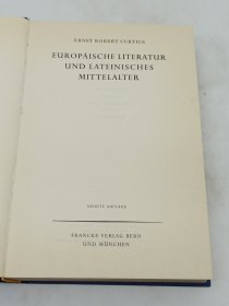 欧洲文学与拉丁中世纪  Europäische Literatur und lateinisches Mittelalter