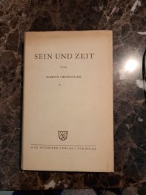Heidegger 海德格尔  存在与时间  Sein und Zeit  德文原版  精装