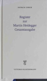 海德格尔全集总索引 Register zur Martin Heidegger Gesamtausgabe