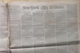 1854年3月9日《纽约每日论坛报》上有马克思的文章