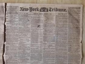 1855年10月1日《纽约每日论坛报》，有马克思文章